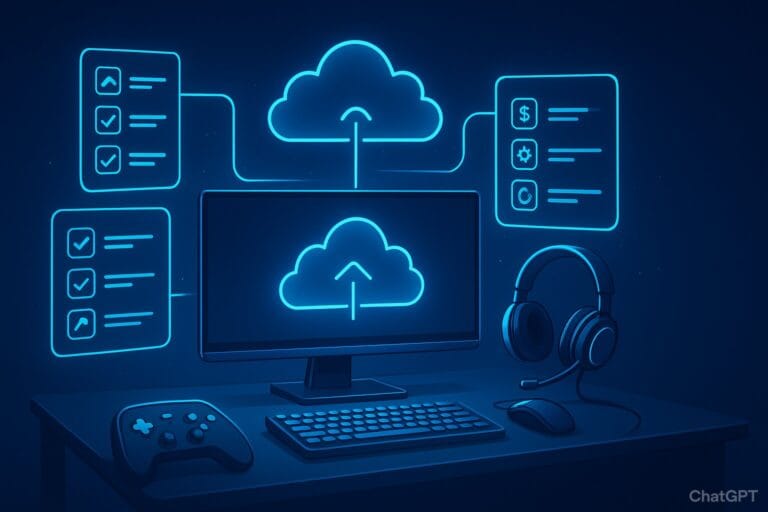 Cloud gamer using essential apps and tools for optimized play